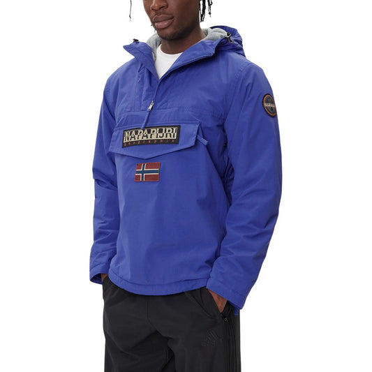 Napapijri Blue Polyamide Shell Jacket