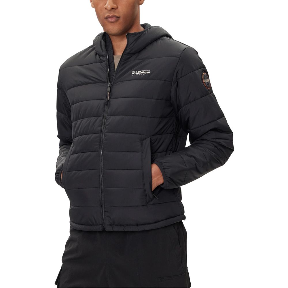 Napapijri Black Polyamide Shell Jacket