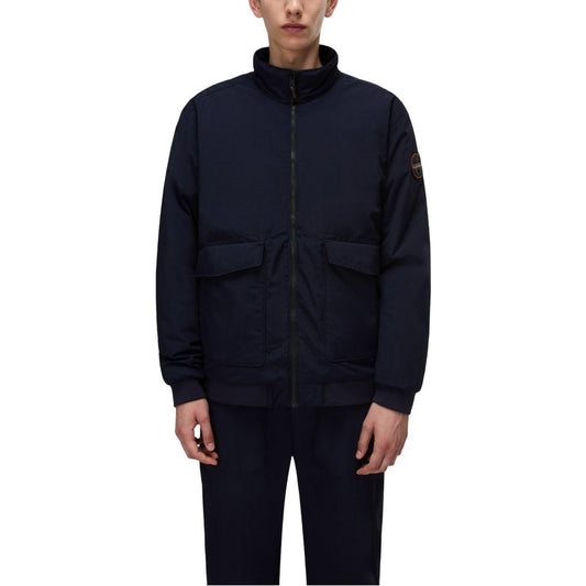 Napapijri Blue Polyamide Coat