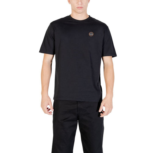 Napapijri Black Cotton T-Shirt