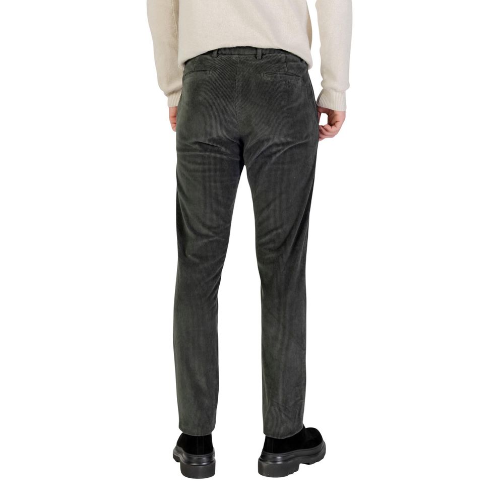 Borghese Green Cotton Casual Pants