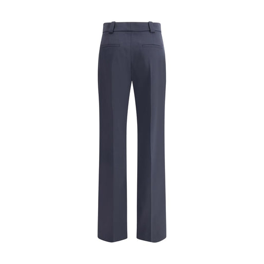 Chloé Blue Fleece Wool Casual Pants