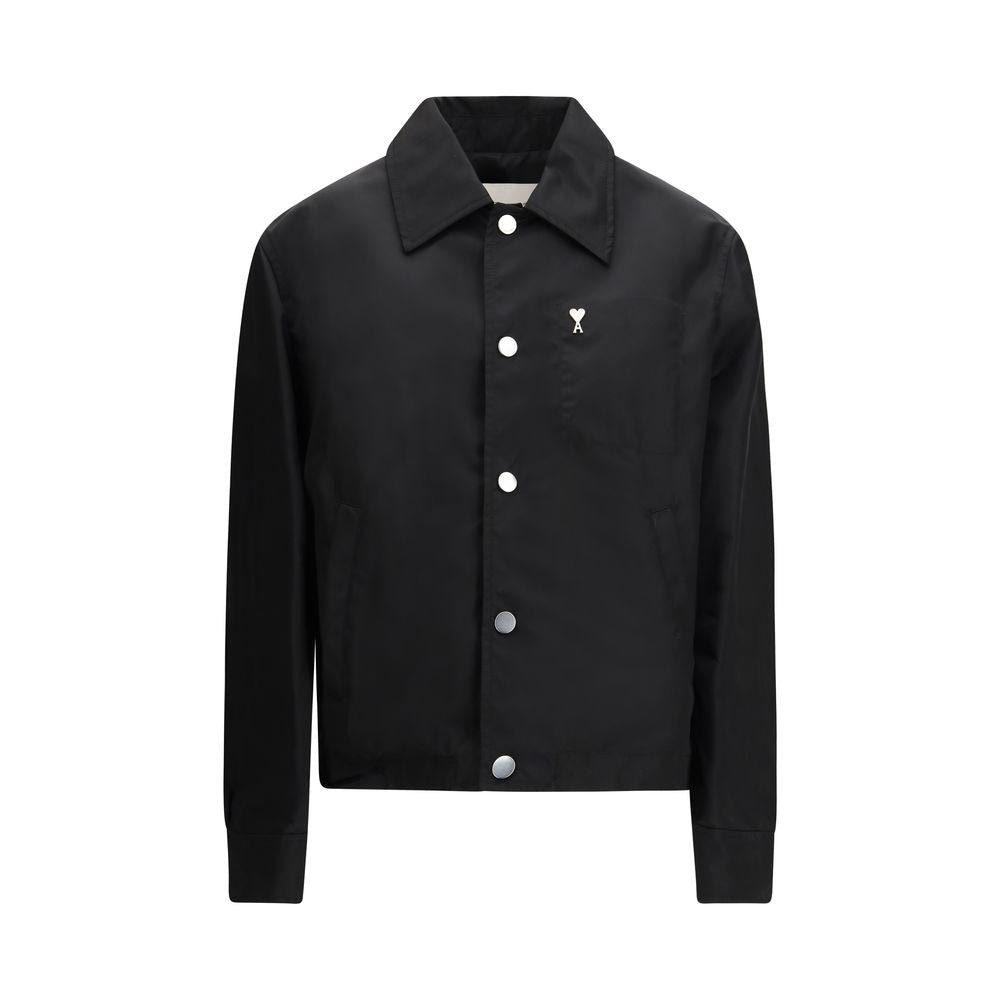 Ami Paris Black Polyamide Shell Jacket - Qutton