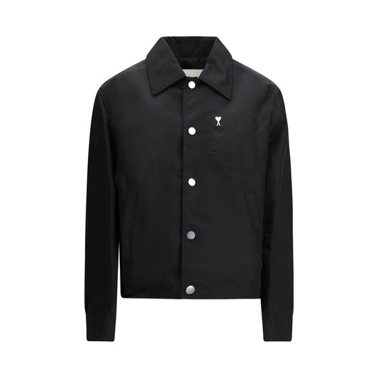 Ami Paris Black Polyamide Shell Jacket - Qutton
