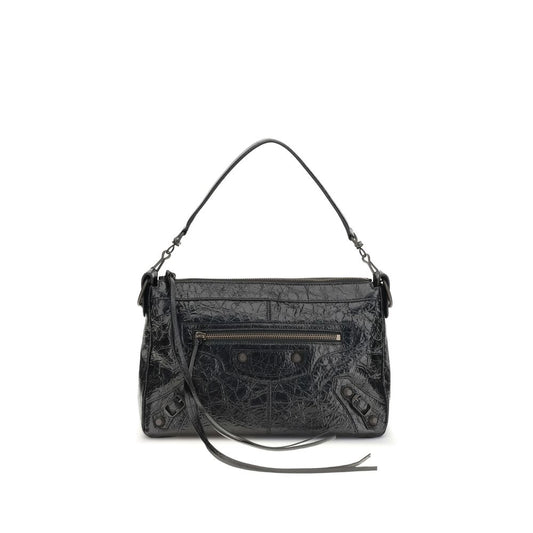 Balenciaga Black Lamb Ovis Aries Aries Shoulder Bag