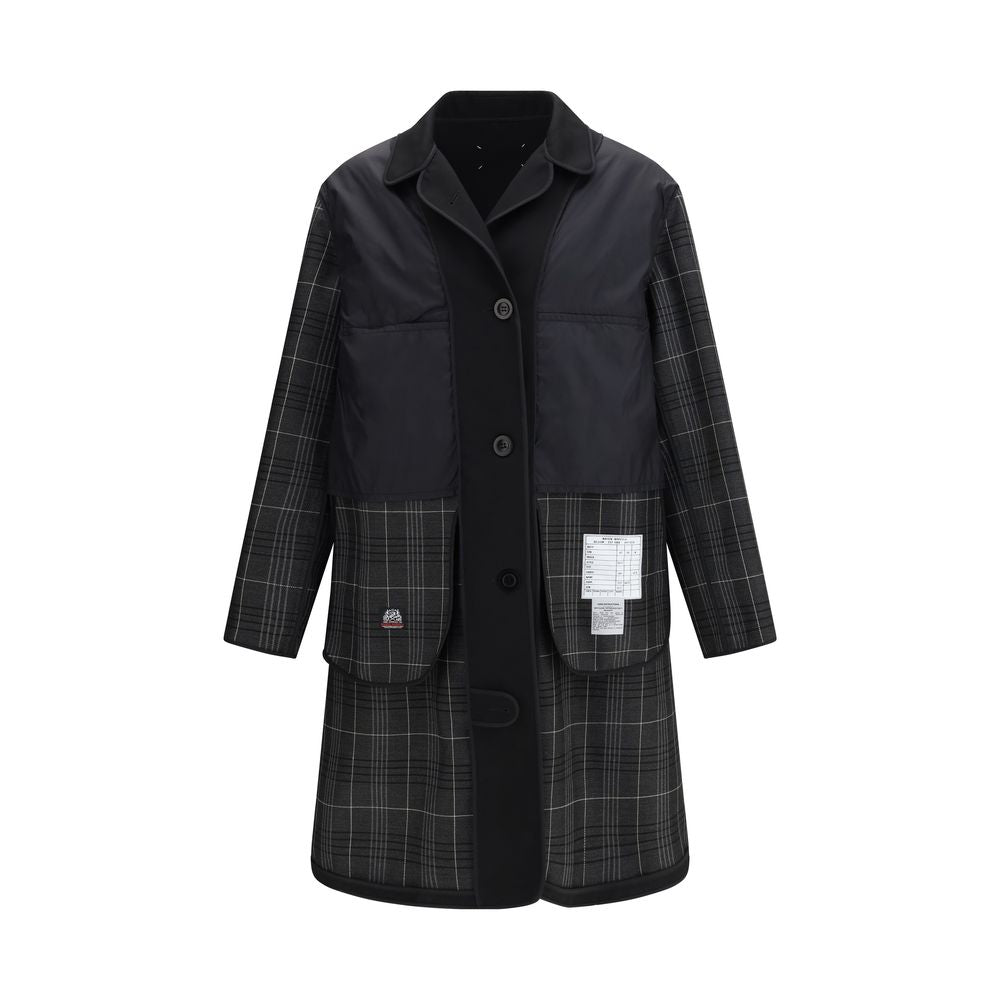 Margiela Black Polyester Coat