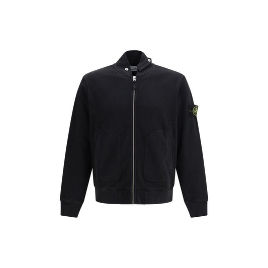 Stone Island Black Cotton Bomber