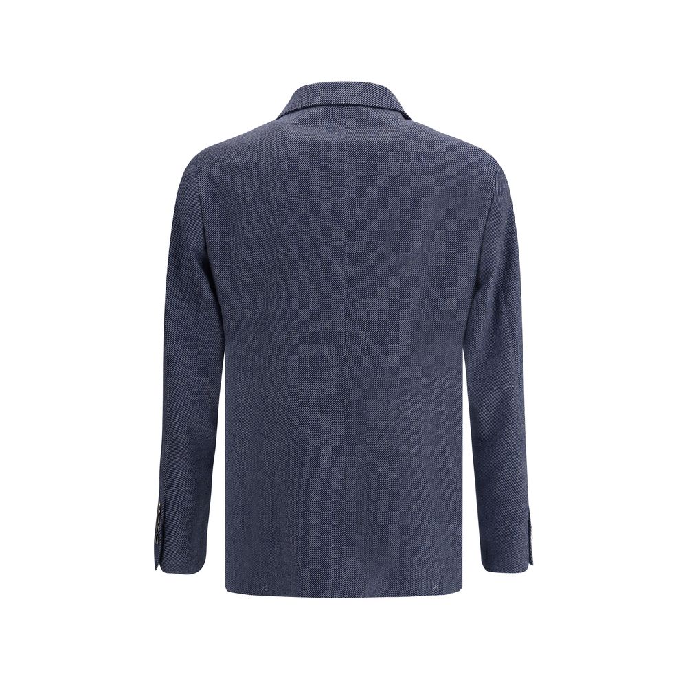 Brunello Cucinelli Blue Wool Blazer