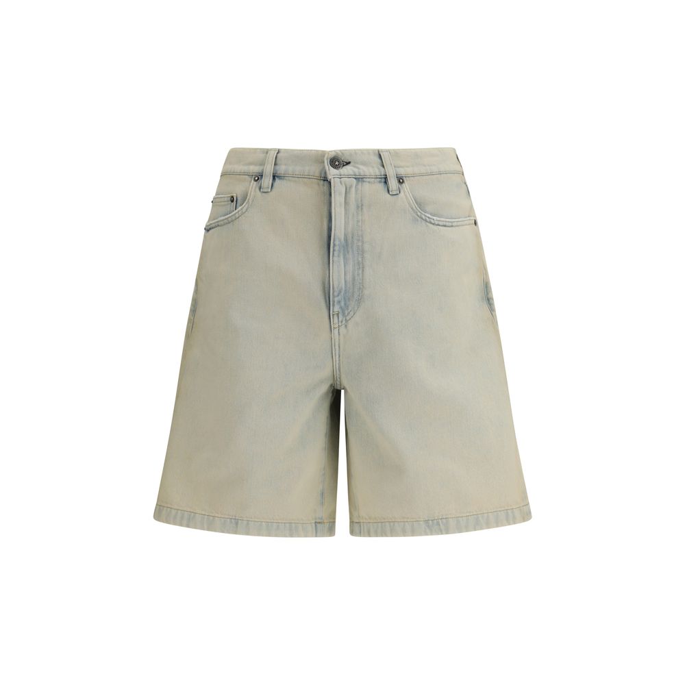 Golden Goose Blue Cotton Bermuda Shorts