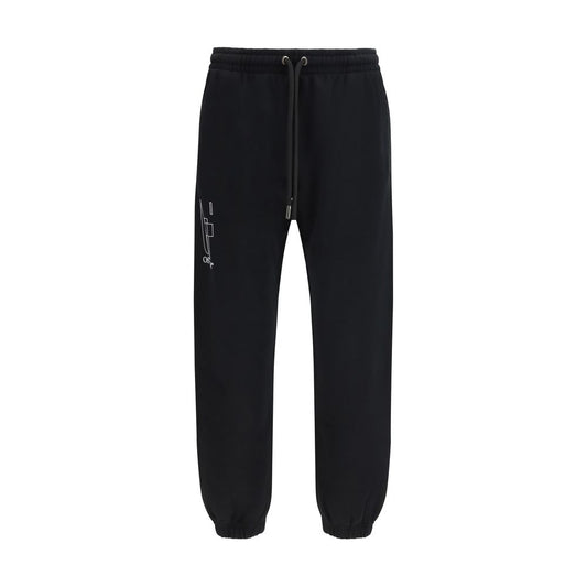 Off-White Black Cotton Joggers (Workout Pants) - Qutton