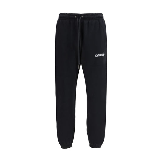 Off-White Black Cotton Joggers (Workout Pants) - Qutton