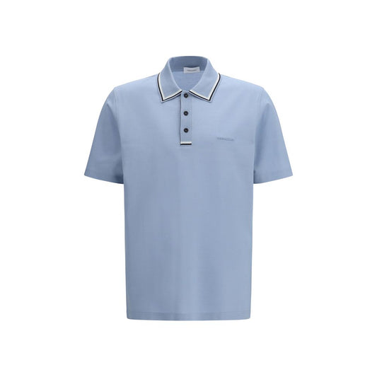Ferragamo Blue Cotton Polo Shirt - Qutton