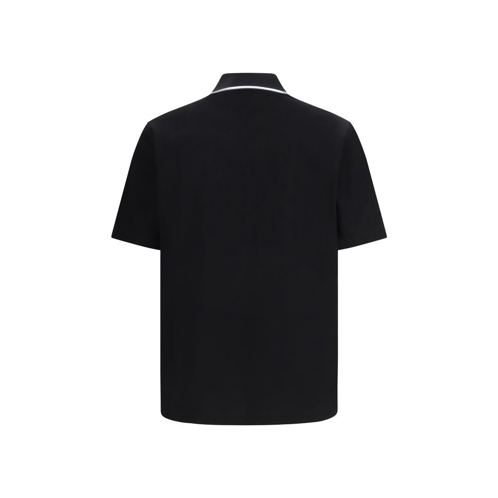 Ferragamo Black Cotton Polo Shirt - Qutton