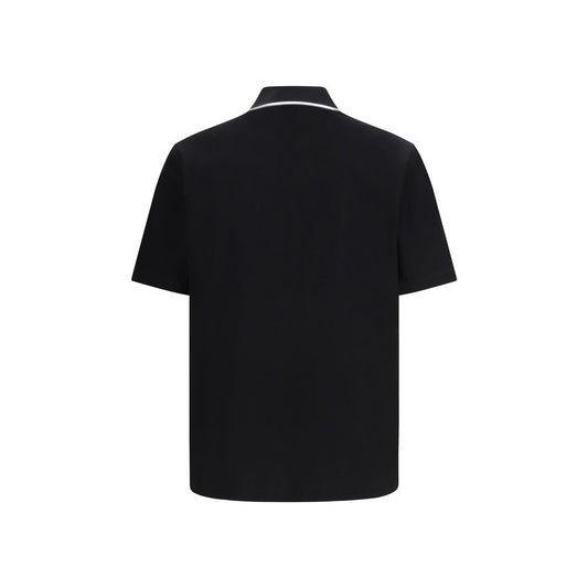 Ferragamo Black Cotton Polo Shirt - Qutton
