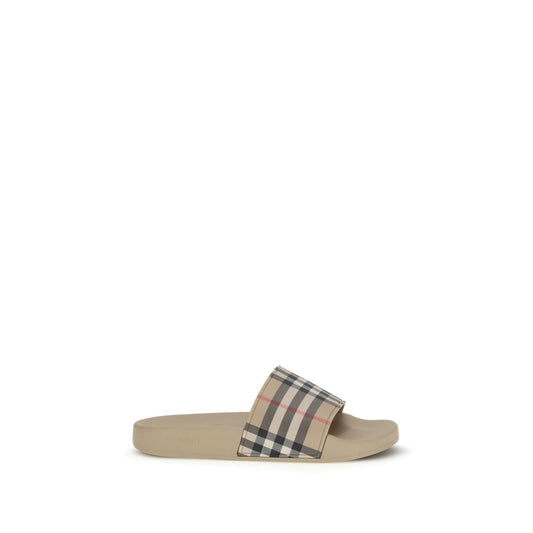 Burberry Beige Rubber Sandals - Qutton
