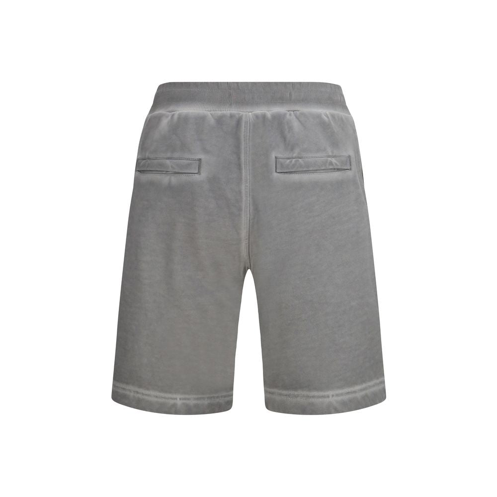 Diesel Gray Cotton Bermuda Shorts