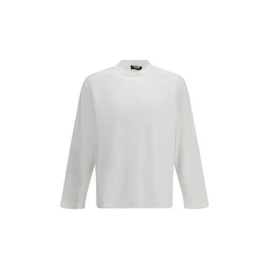 LAMINAR White Cotton Long Sleeve T-Shirt
