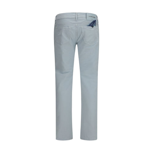 Jacob Cohen Blue Cotton Pants