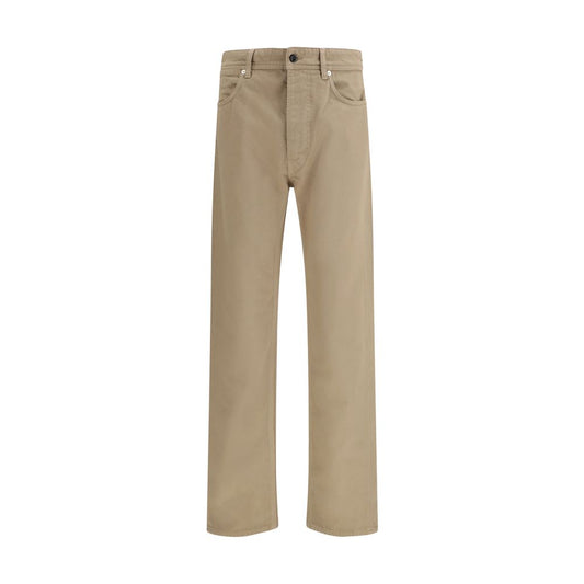 Stone Island Beige Cotton Casual Pants