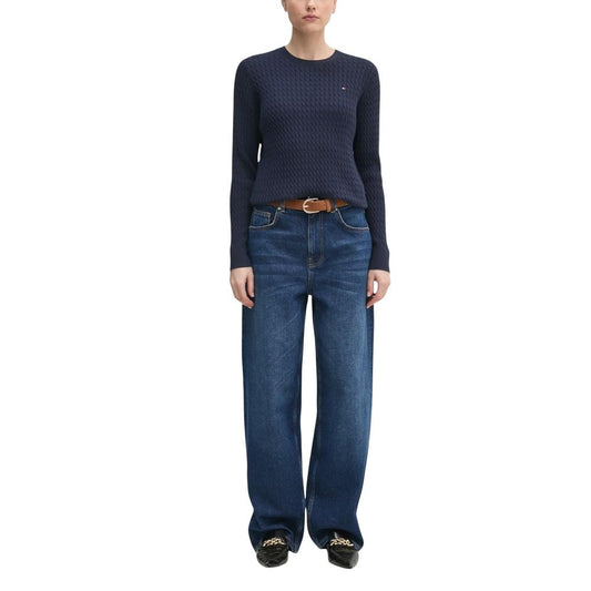 Tommy Hilfiger Blue Recycled Cotton Sweatshirt