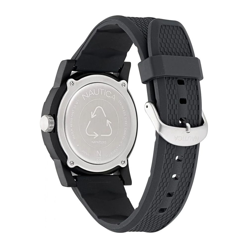 NAUTICA Black Synthetic Sport Watch