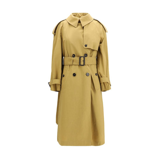Burberry Beige Polyester Trench Coat - Qutton