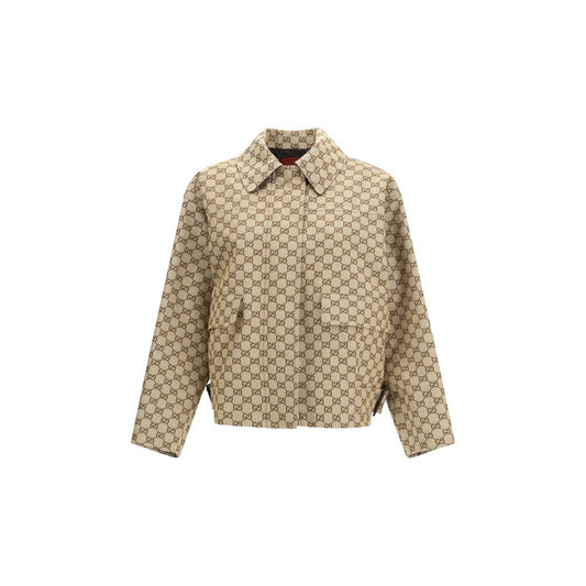 Gucci Beige Cotton Bomber - Qutton