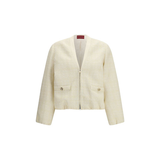 Gucci Beige Cotton Bomber - Qutton
