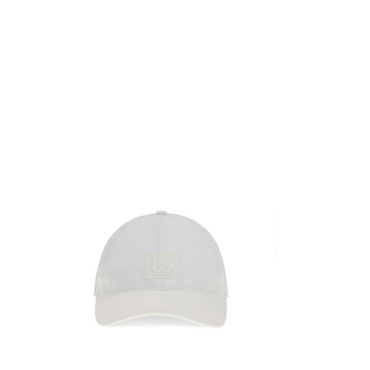 Dolce & Gabbana White Cotton Cap (Baseball Hat) - Qutton