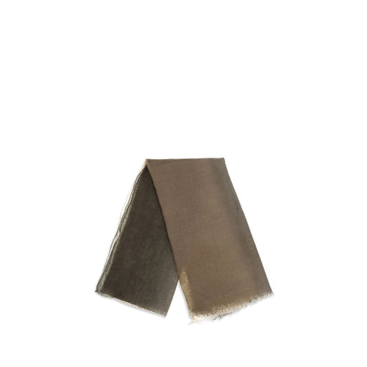 Mirror In The Sky Brown Cashmere Scarf