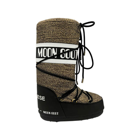 Borbonese Beige Textile Women Boot - Qutton