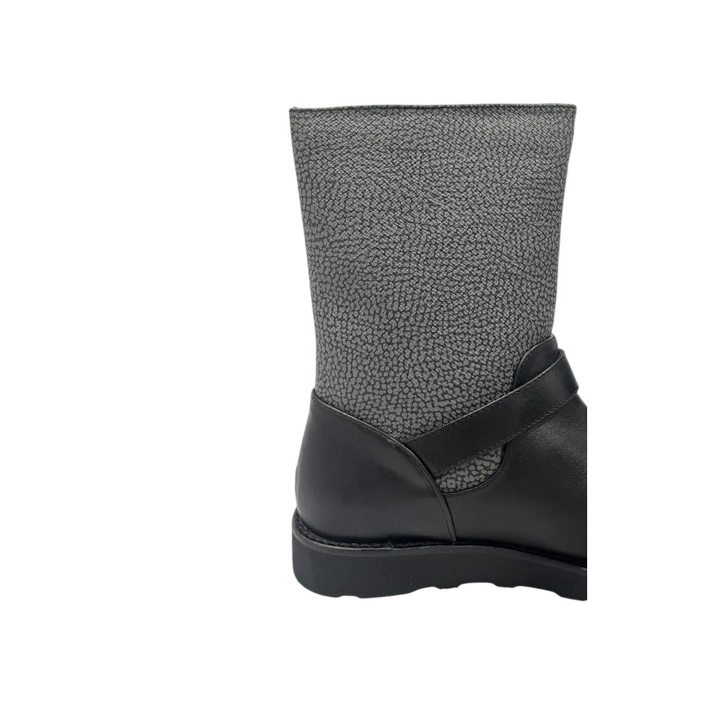 Borbonese Grey Leather Women Boot - Qutton