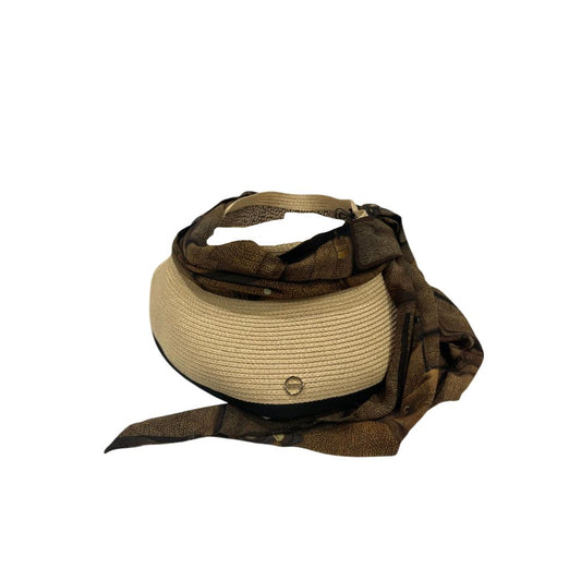 Borbonese Beige Papier Women Hat With Scarf - Qutton