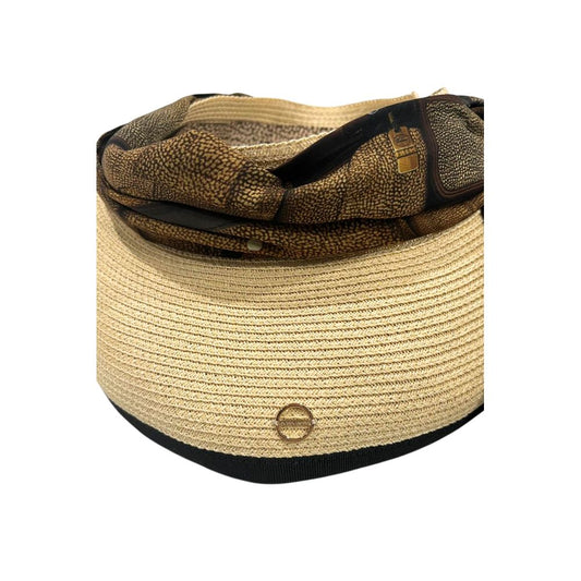 Borbonese Beige Papier Women Hat With Scarf - Qutton
