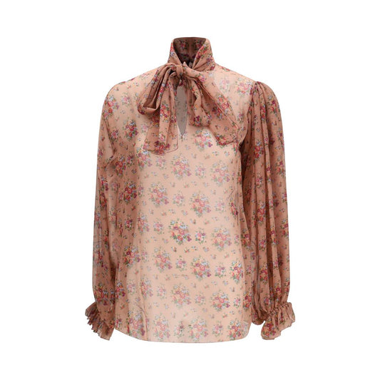 Dolce & Gabbana Multicolor Silk Blouse