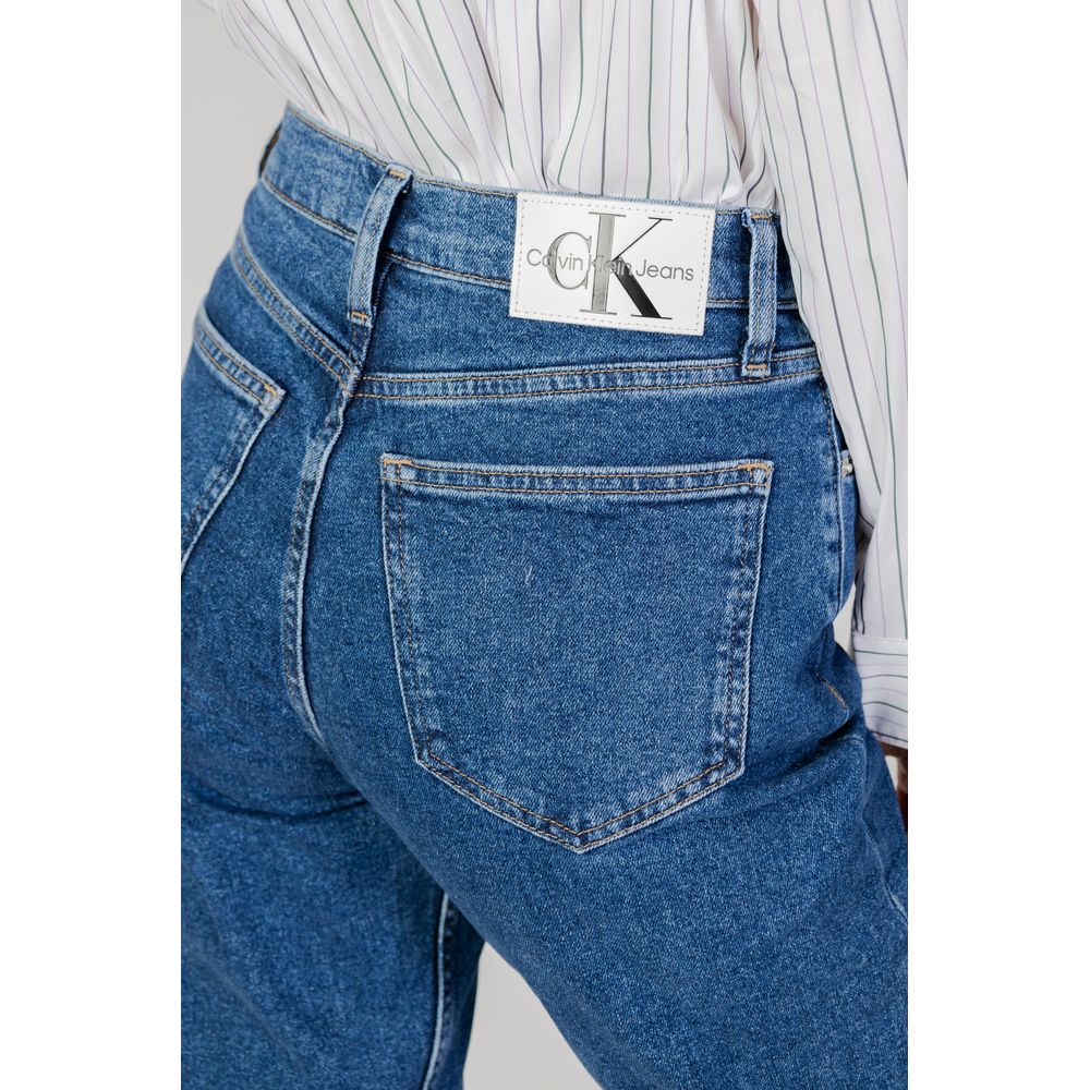 Calvin Klein Jeans Blue Cotton Skinny Jeans