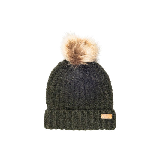 Barbour Green Polyester Beanie