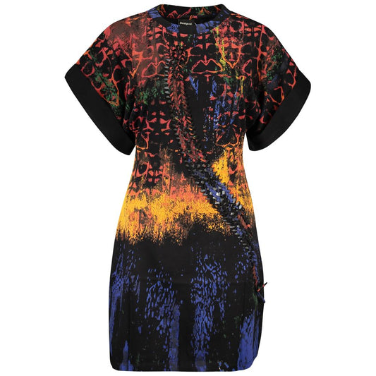 Desigual Black Cotton Women Dress