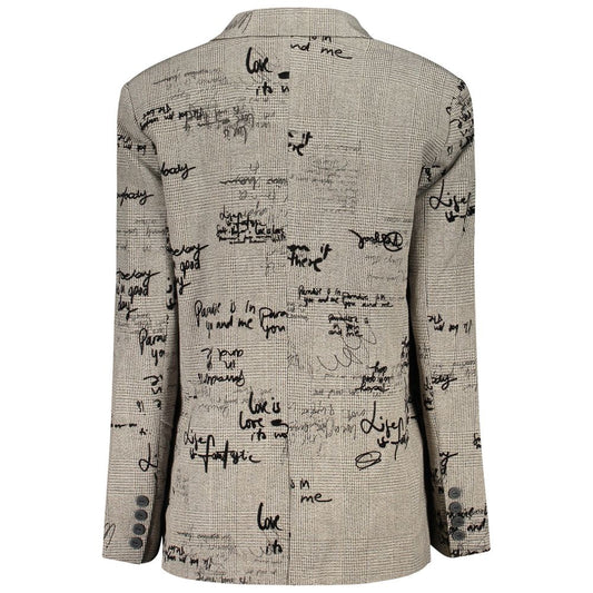 Desigual Grigio Polyester Women Jacket