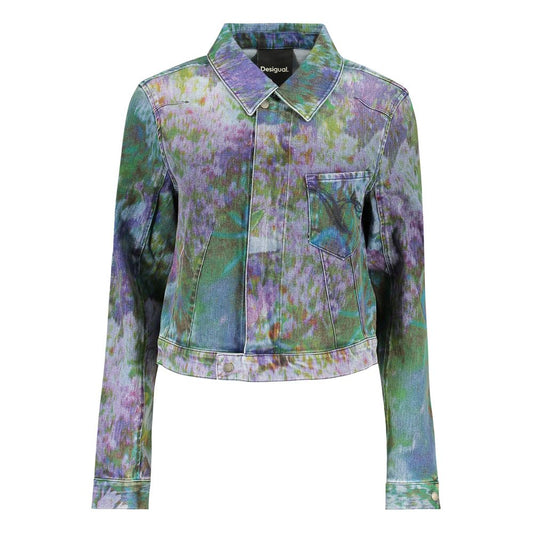 Desigual Blu Cotton Woman Jacket