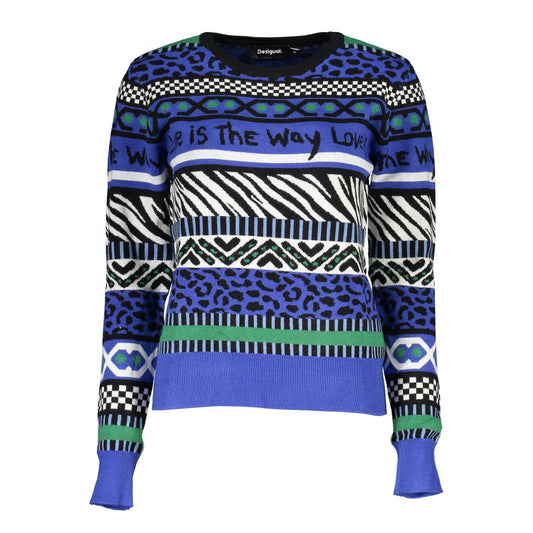 Desigual Blue Viscose Women Sweater