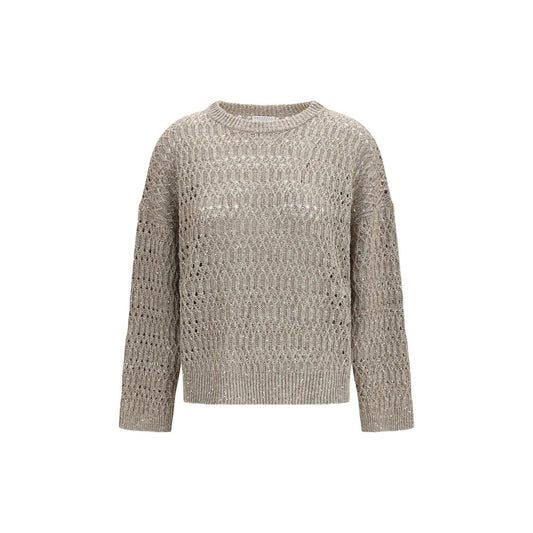 Brunello Cucinelli Beige Silk Sweatshirt - Qutton