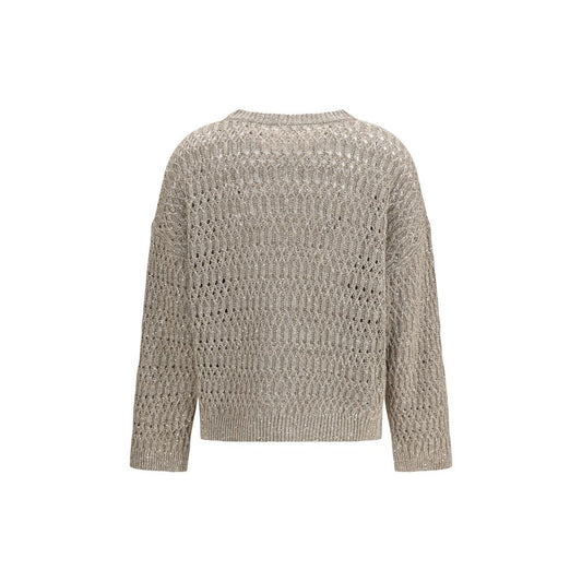 Brunello Cucinelli Beige Silk Sweatshirt - Qutton