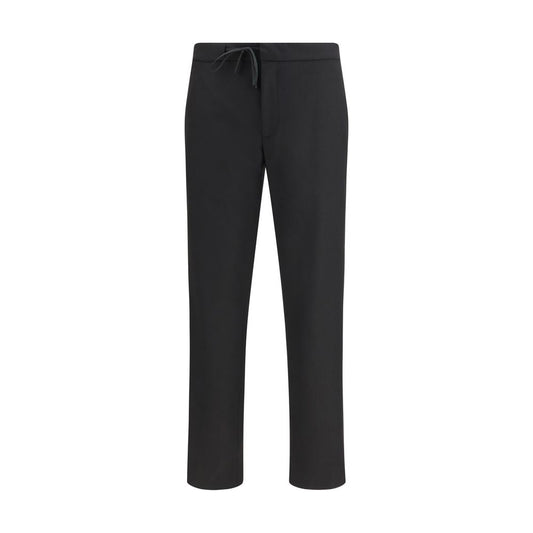 Maison Margiela Black Fleece Wool Casual Pants - Qutton