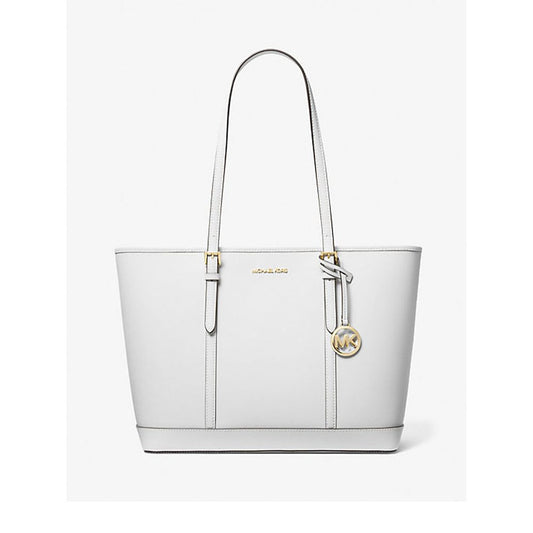 Michael Kors White Leather Tote Bag