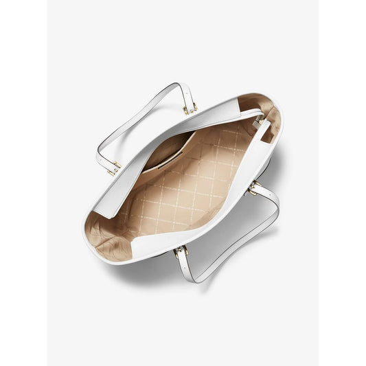Michael Kors White Leather Tote Bag