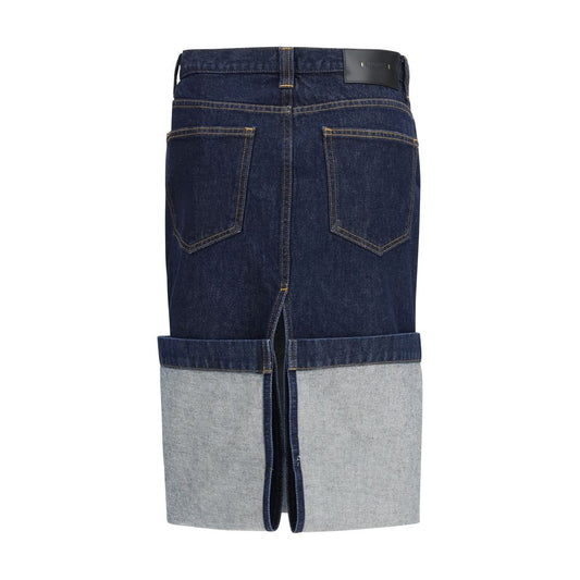 Khaite Blue Denim Skirt - Qutton
