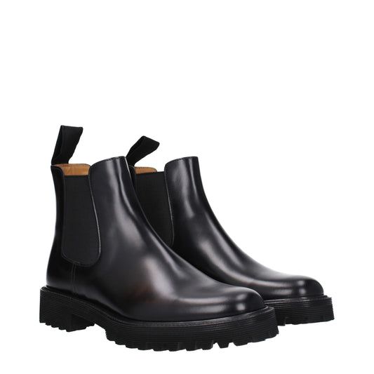 Church's Black Leather Ankle Boots