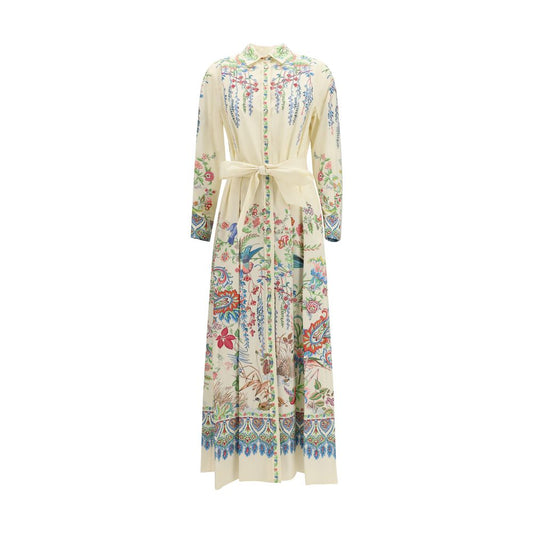 Etro White Cotton Casual Dress - Qutton