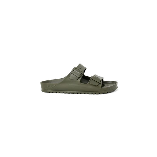 Birkenstock Green Plastic Flat Sandals - Qutton